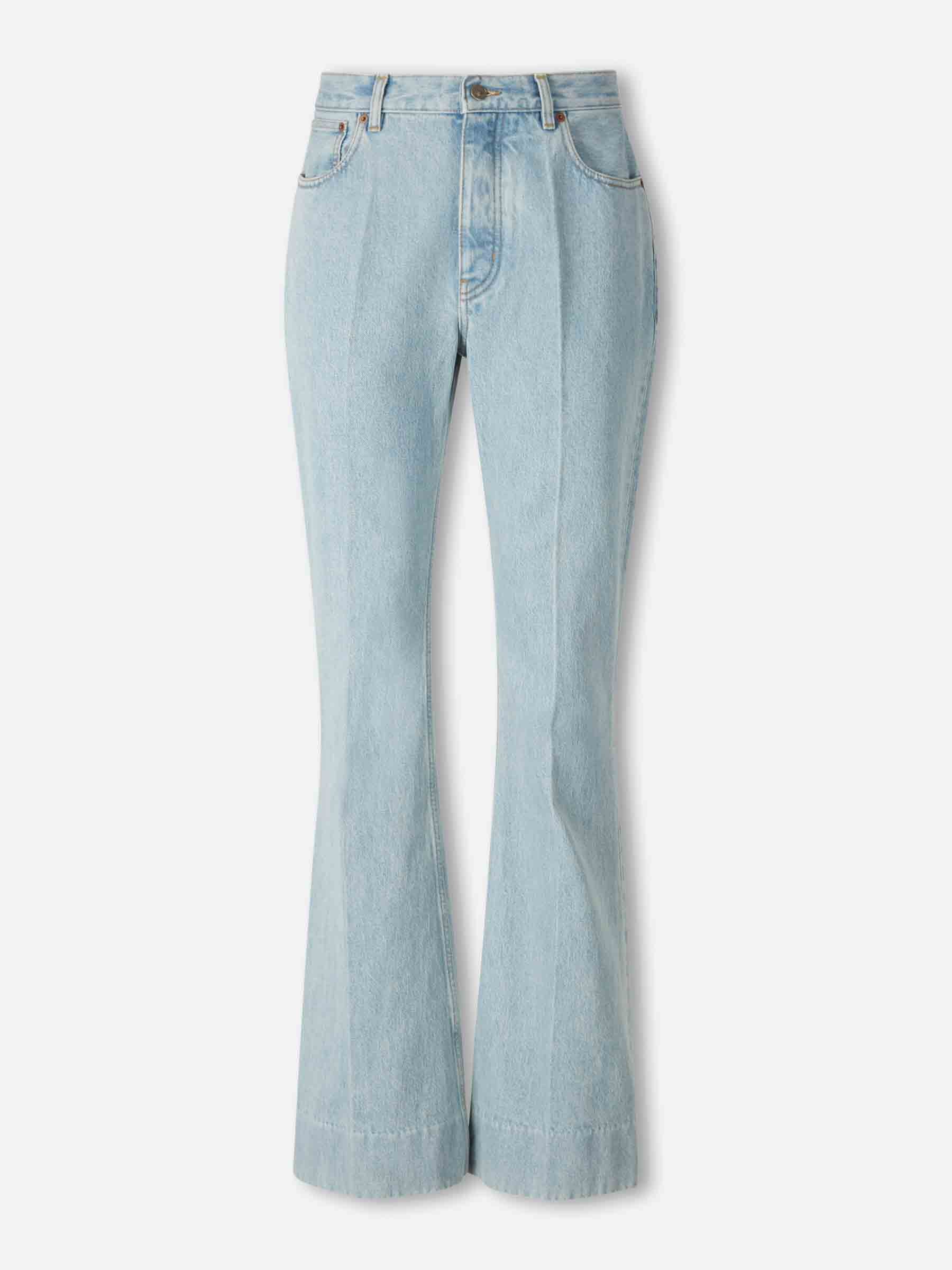 Jeans Flared Algodón