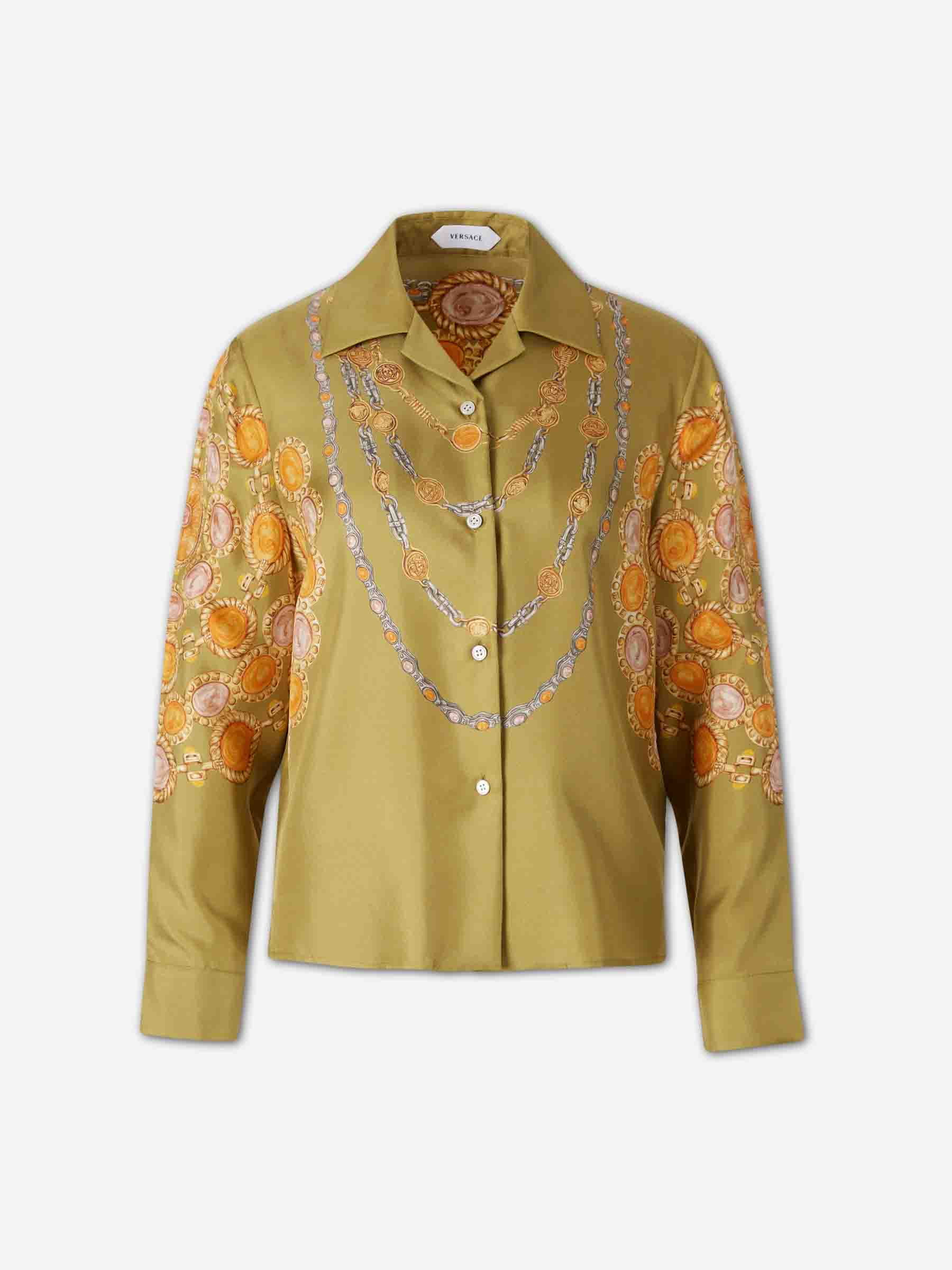 Camisa Estampada Seda