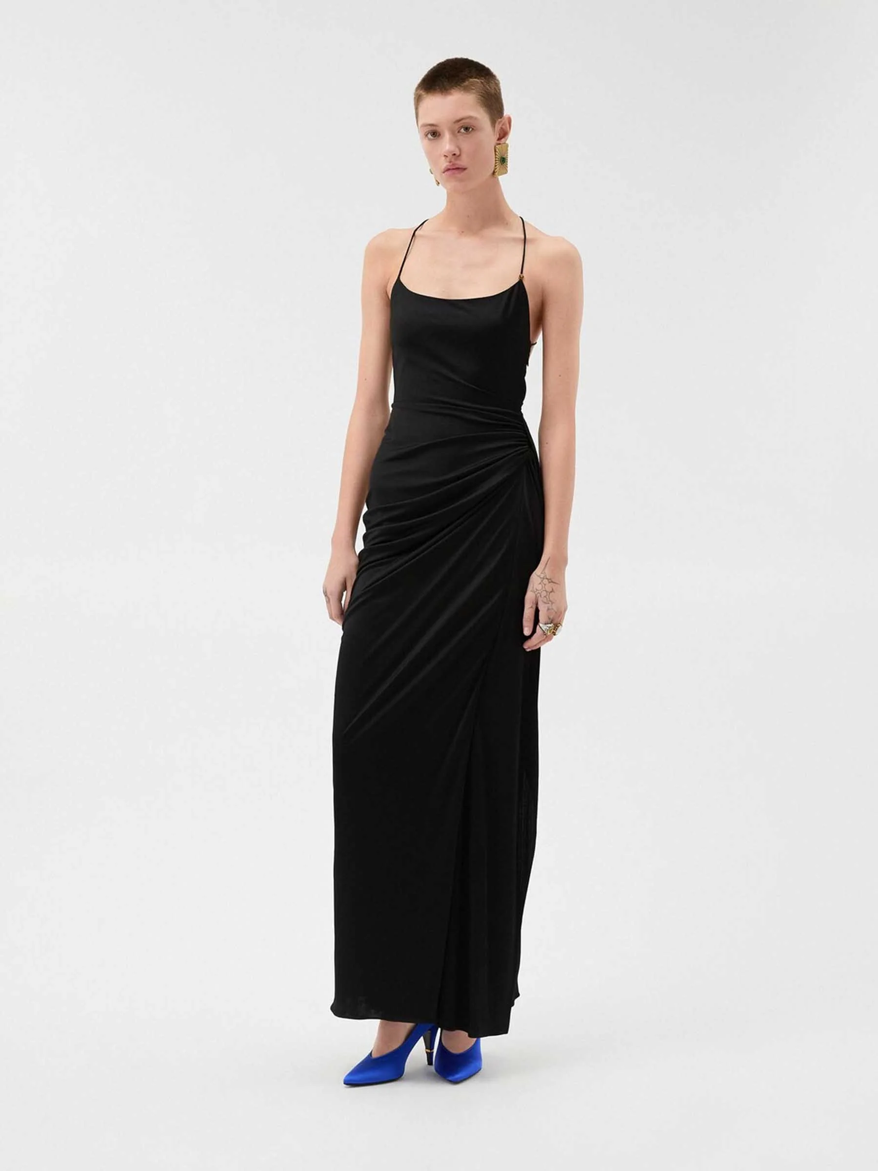 Vestido Maxi Drapeado - Image 2