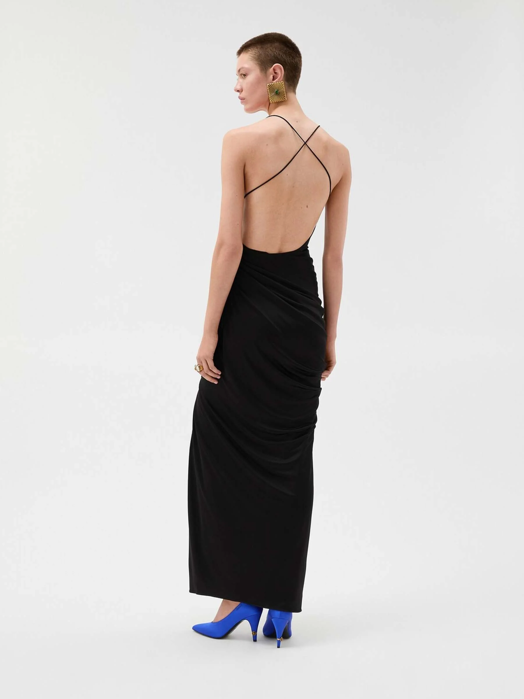 Vestido Maxi Drapeado - Image 3
